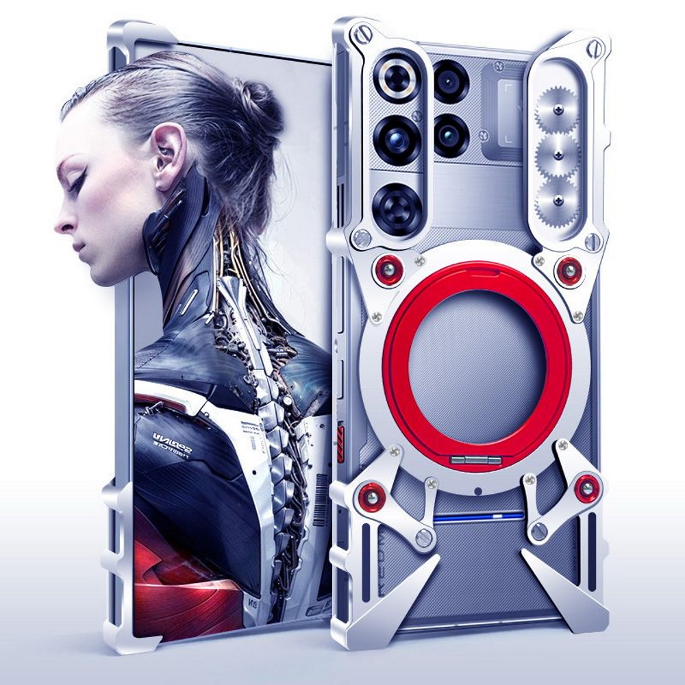 Металлический чехол Metal Shield для RedMagic 11 Pro серебристый