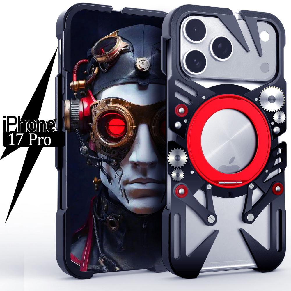 Металлический чехол Metal Shield для iPhone 17 Pro черный
