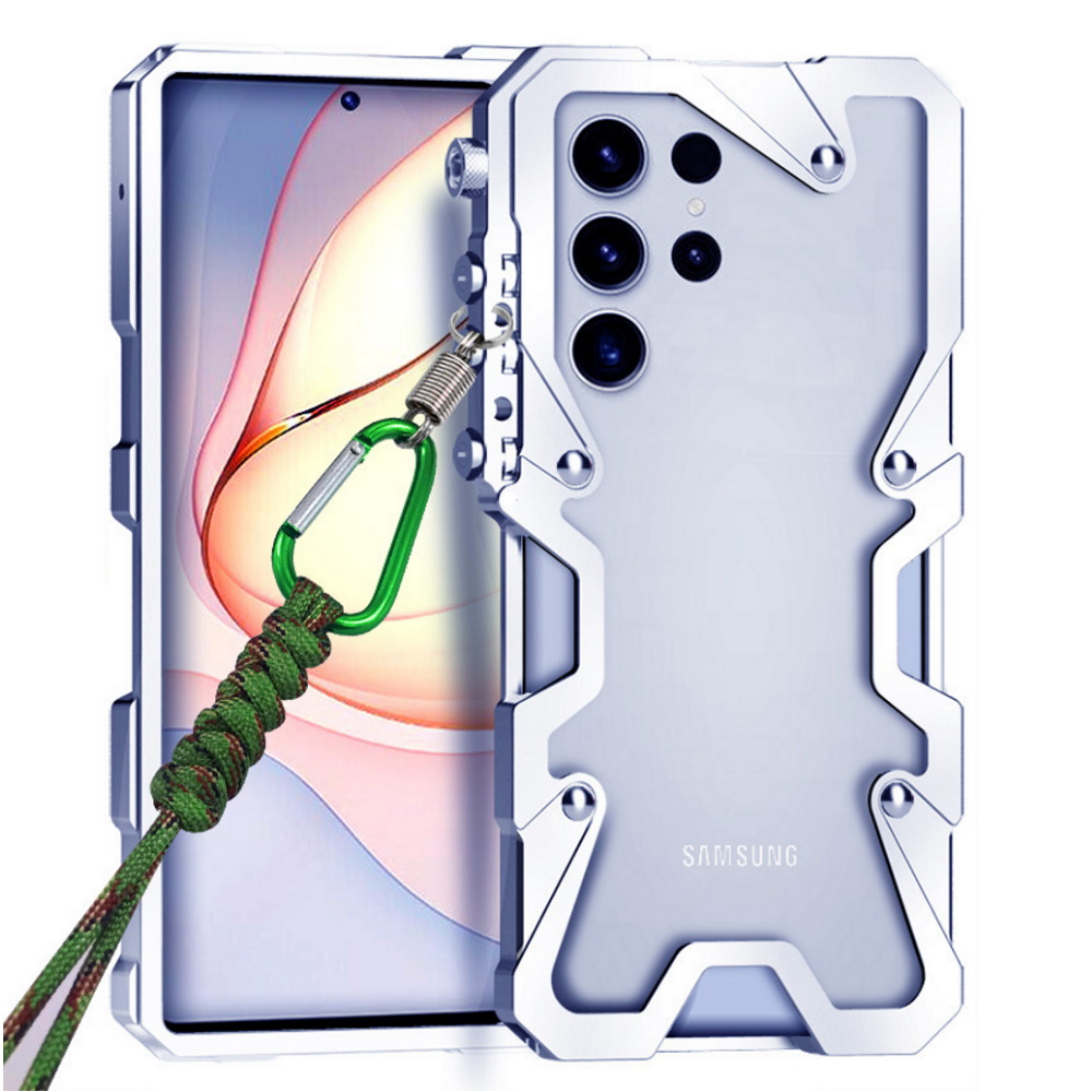 Металлический чехол Metal Shield для Samsung Galaxy S25 Ultra серебристый