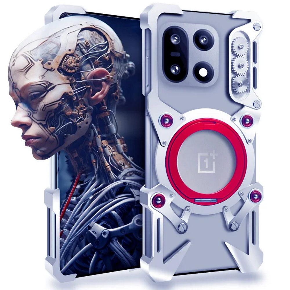 Металлический чехол Metal Shield для OnePlus 15 серебристый